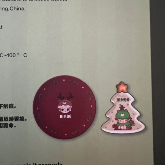 DIMOO Letters From Snowman Series Special Shaped Tableware Set by POP MART - Picture 3 of 3